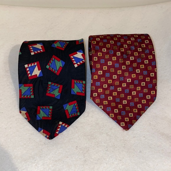 Pierre Balmain & Stefano Ricci mens  silk slim  tie lot of 2 - Picture 5 of 17